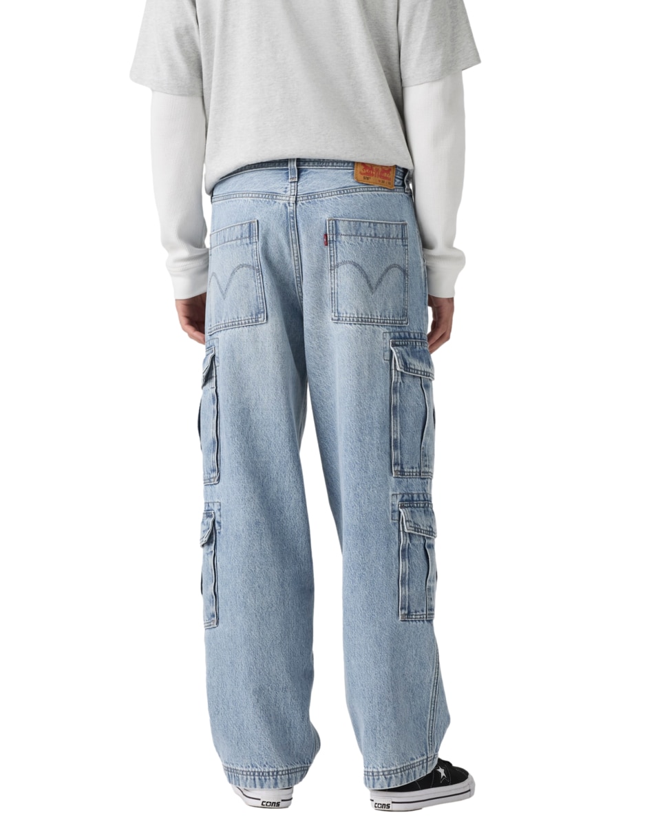 Jeans baggy 578 lavado claro para hombre 2