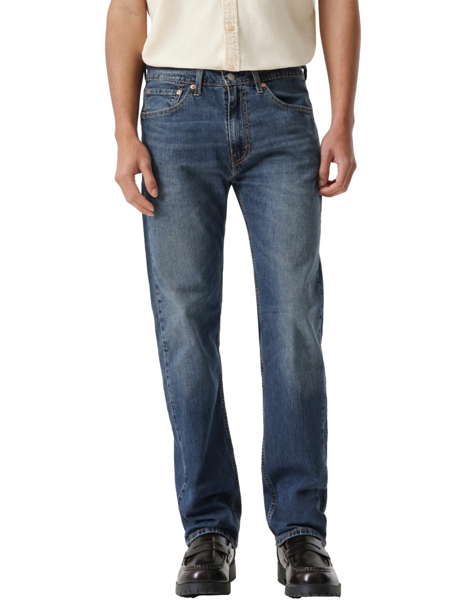 Jeans straight Levi's 505 regular lavado medio para hombre
