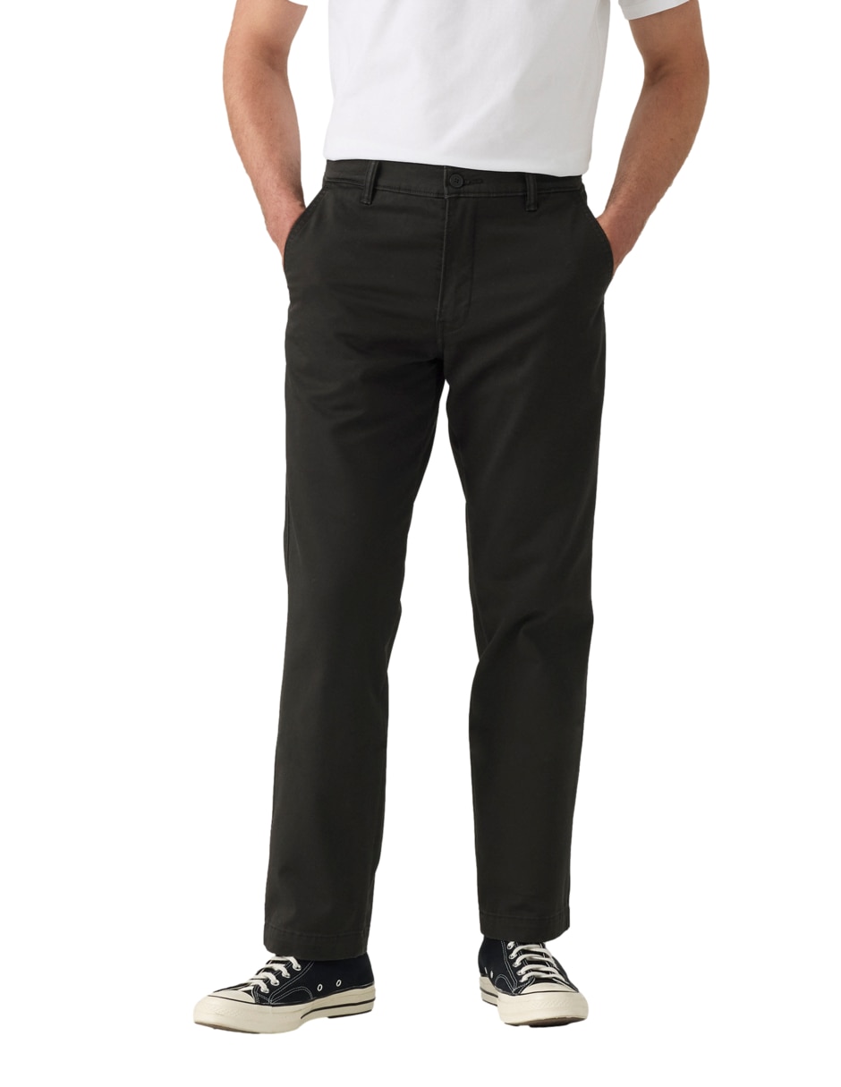 Pantalón regular de algodón para hombre 4