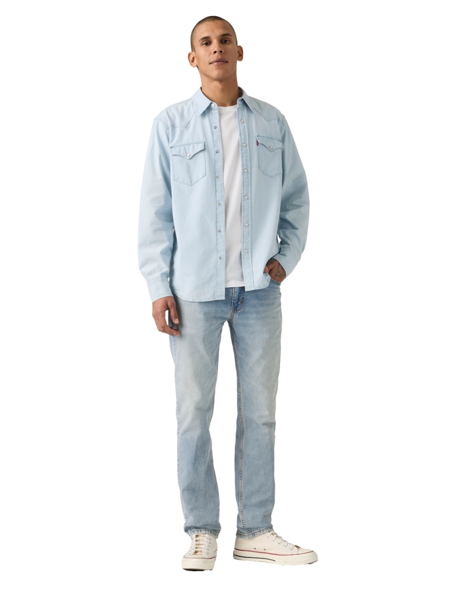 Jeans slim Levi's 511 lavado claro para hombre