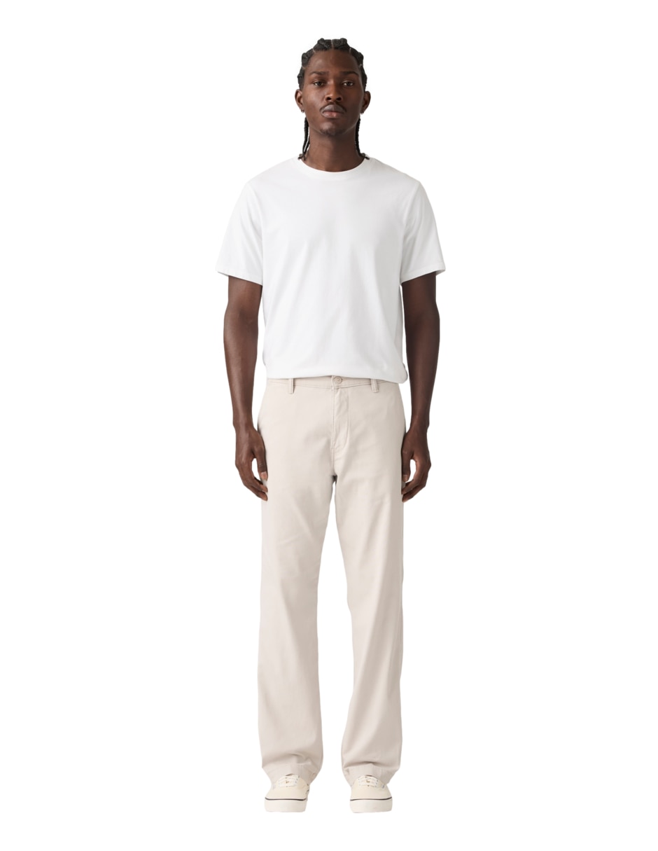 Pantalón regular de algodón para hombre 4