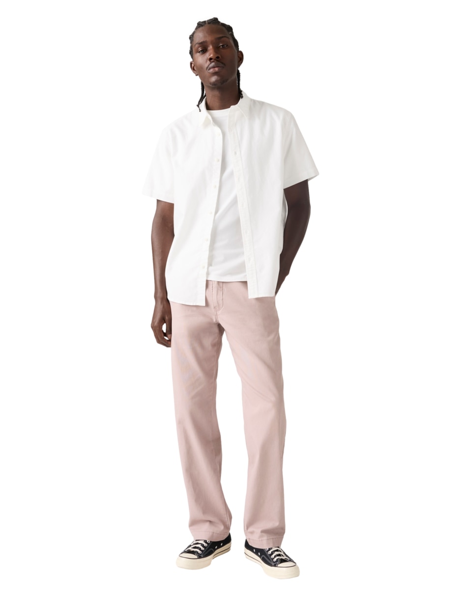 Pantalón regular de algodón para hombre 4