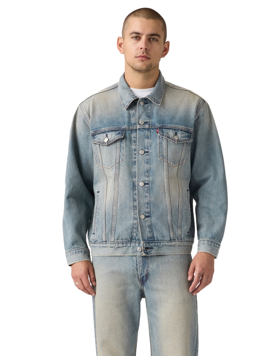 Chamarra denim Levi's con bolsillos para hombre