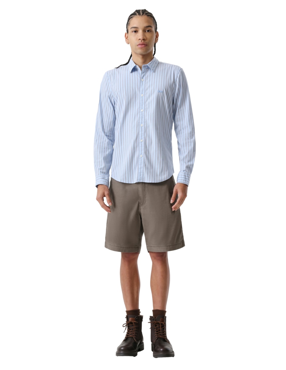 Camisa casual Levi's de algodón manga larga para hombre