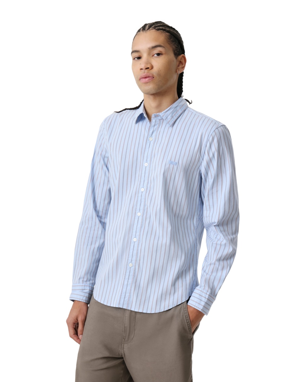 Camisa casual Levi's de algodón manga larga para hombre