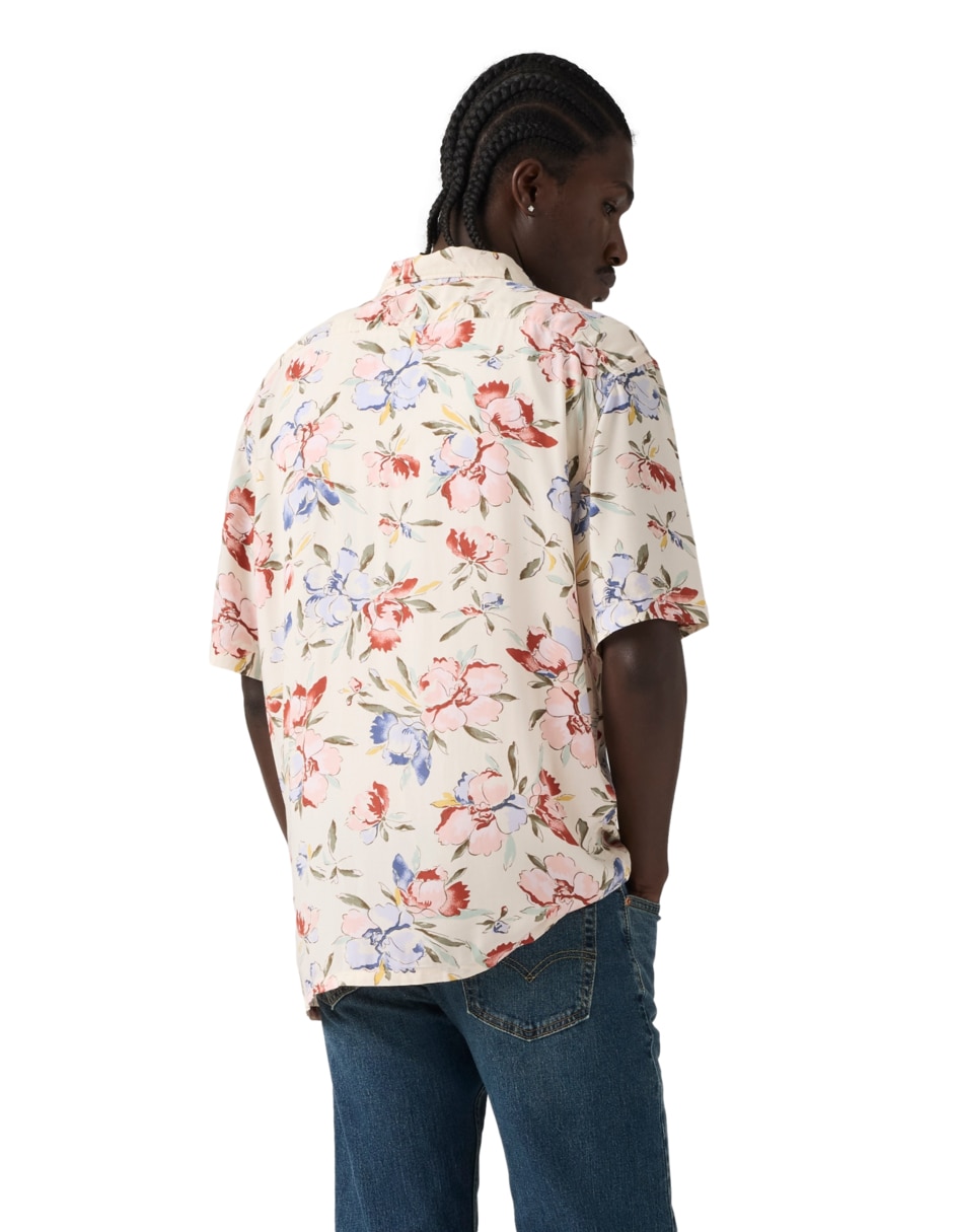Camisa casual de algodón manga corta para hombre 4