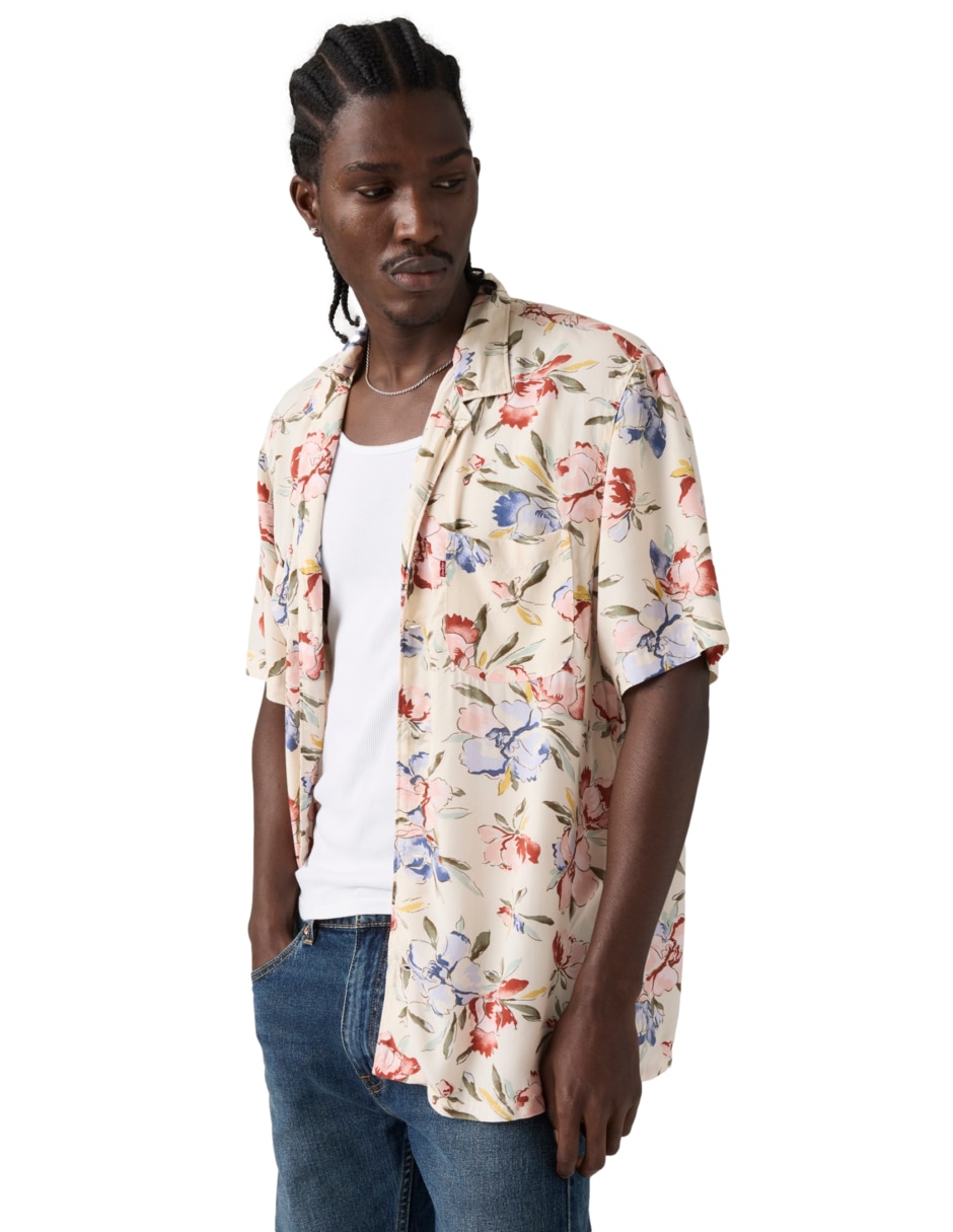 Camisa casual de algodón manga corta para hombre 3