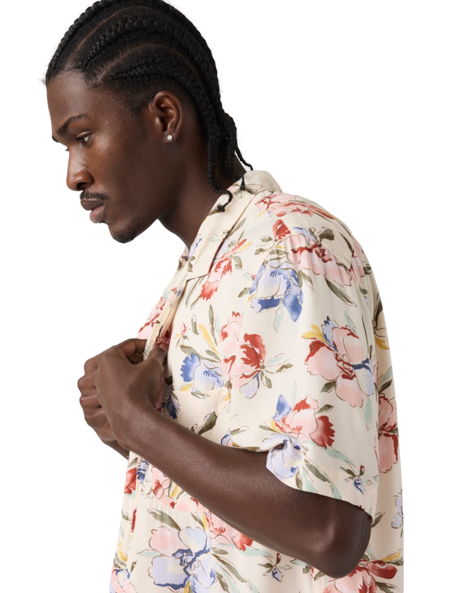 Camisa casual de algodón manga corta para hombre 2