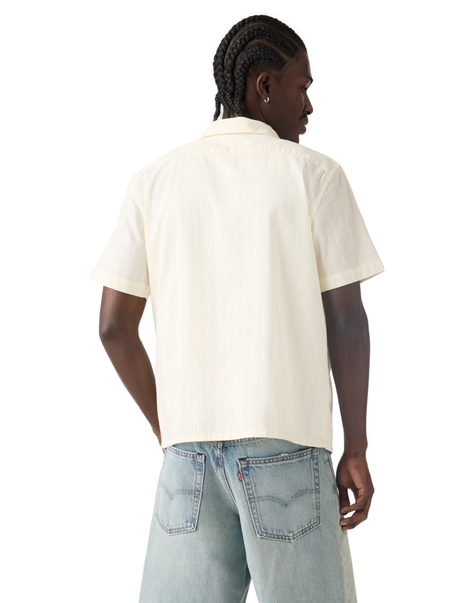 Camisa casual de algodón manga corta para hombre 2