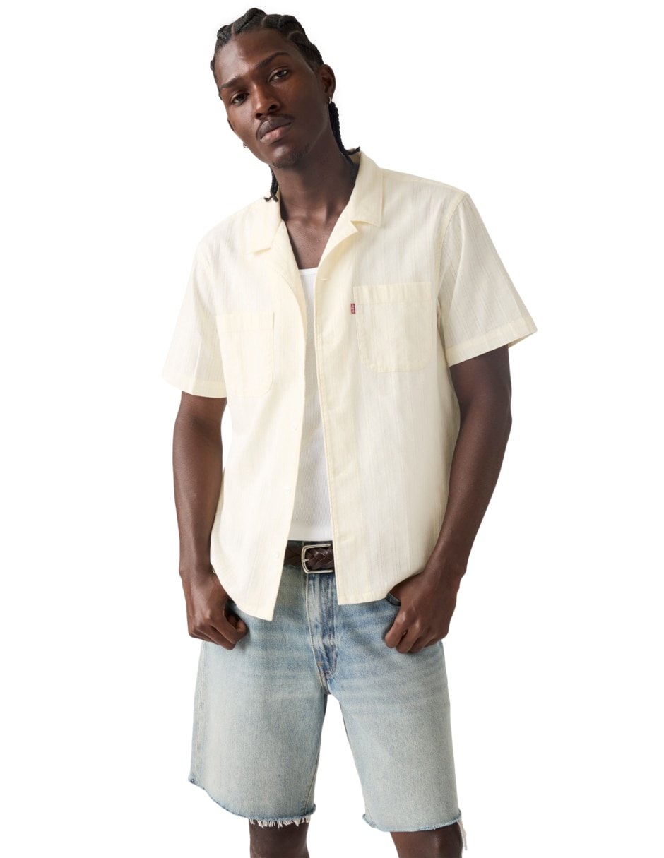 Camisa casual de algodón manga corta para hombre 3