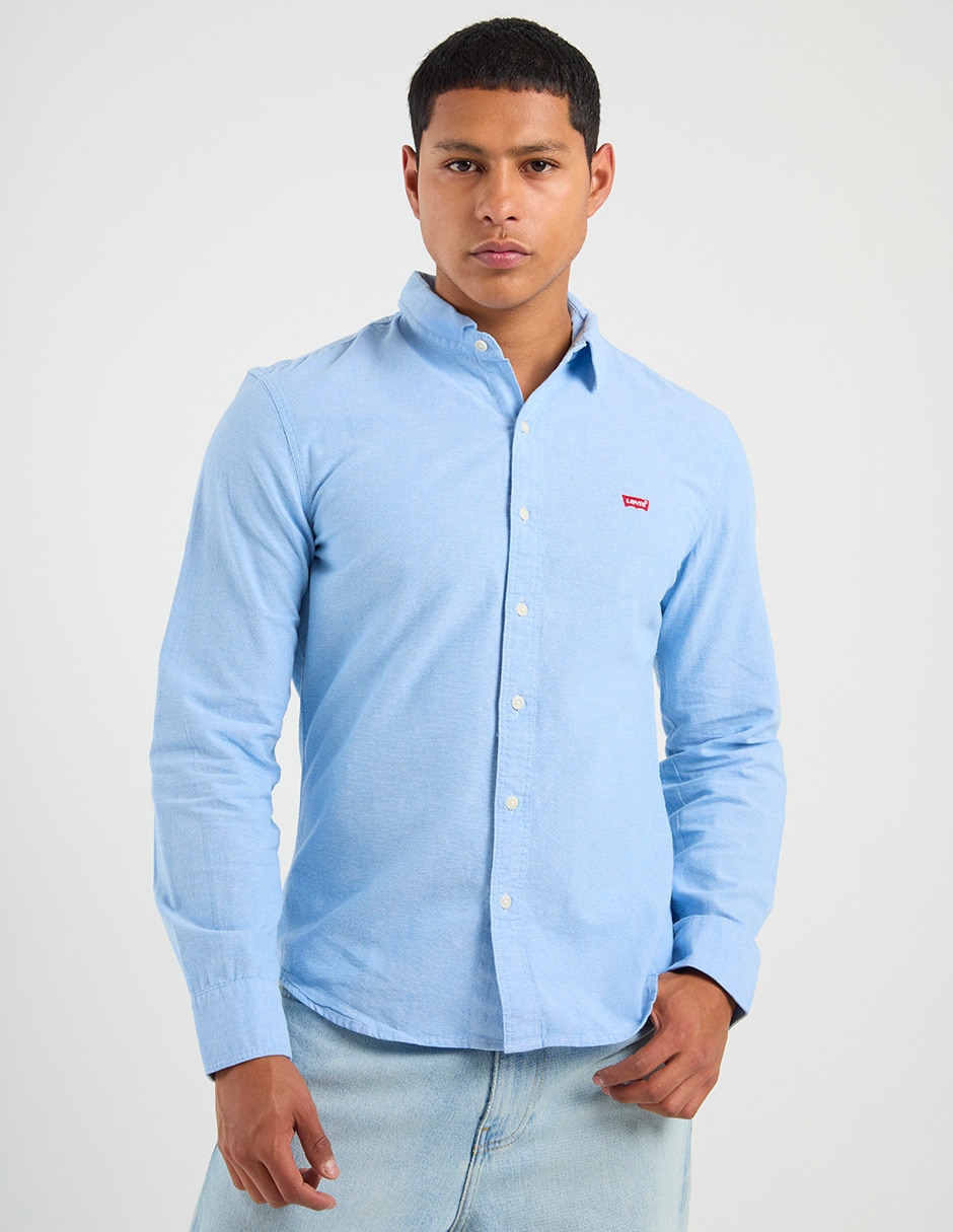 Imagen de producto Camisa casual de algodón manga larga para hombre