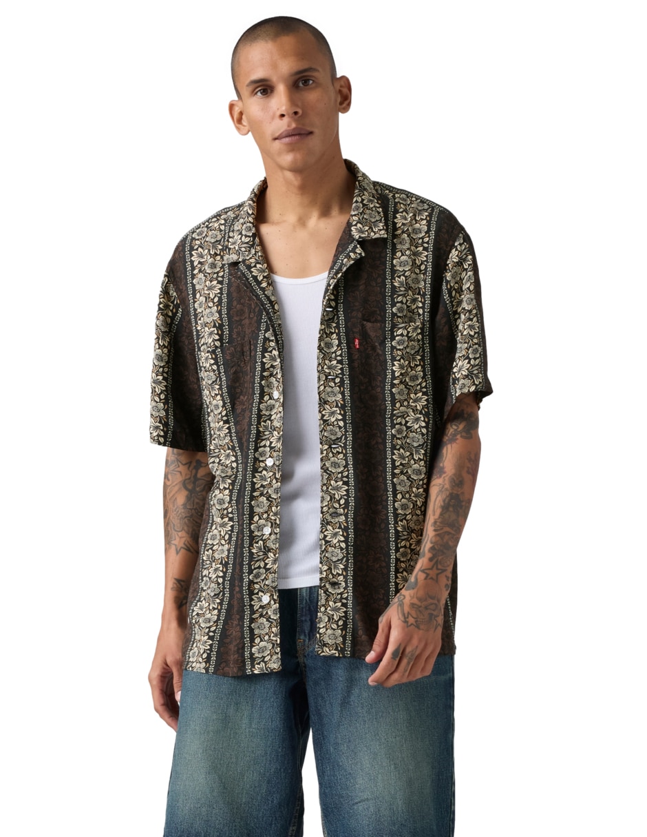 Camisa casual de algodón manga corta para hombre Camisa casual de algodón manga corta para hombre
