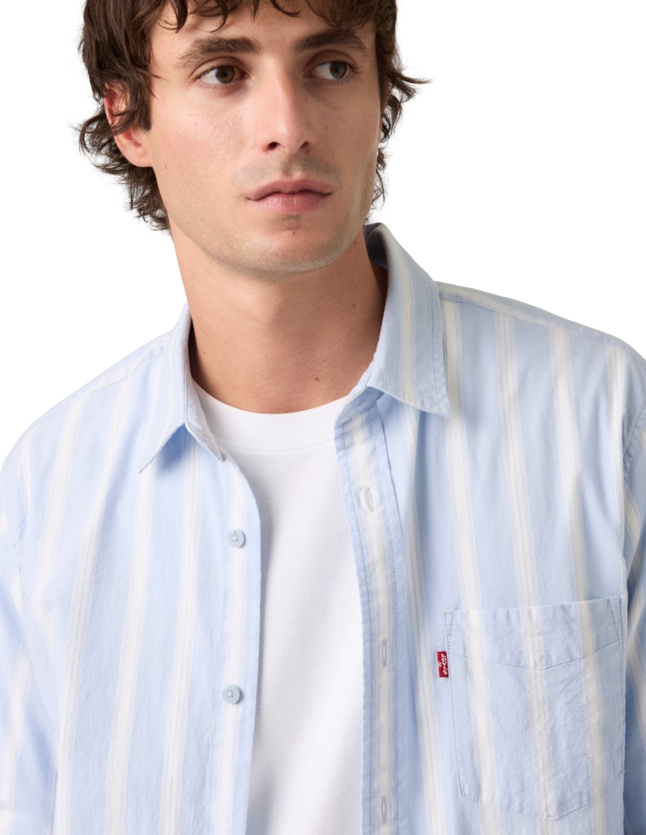 Camisa casual Levi's de algodón manga larga para hombre