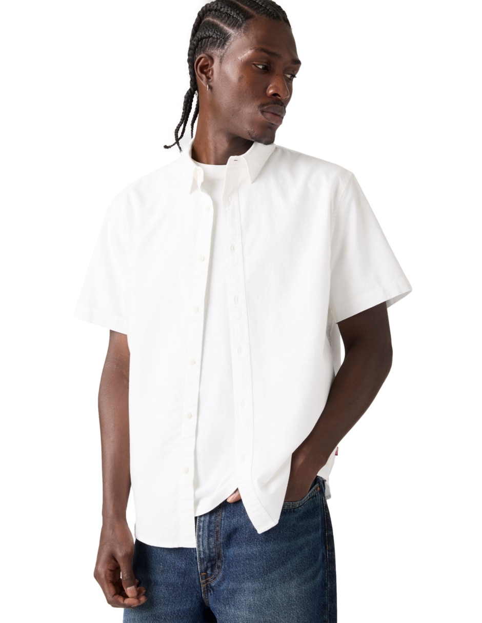 Camisa casual Levi's de algodón manga corta para hombre