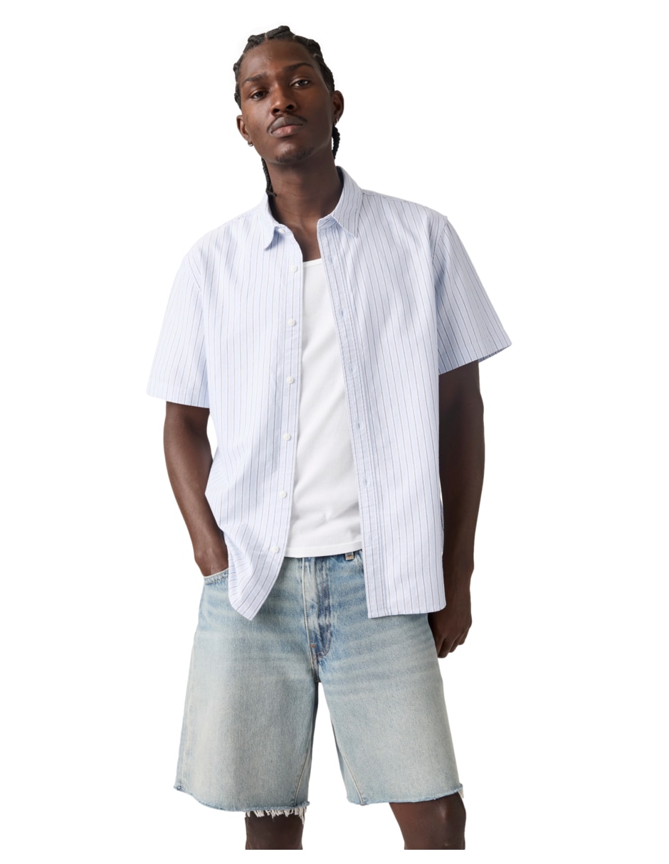 Camisa casual Levi's de algodón manga corta para hombre