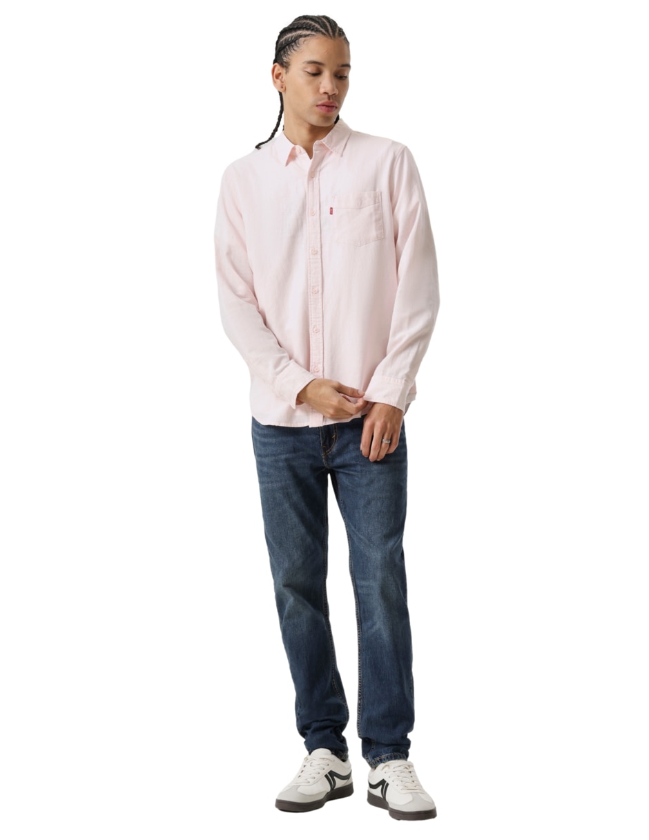 Camisa casual Levi's de algodón manga larga para hombre