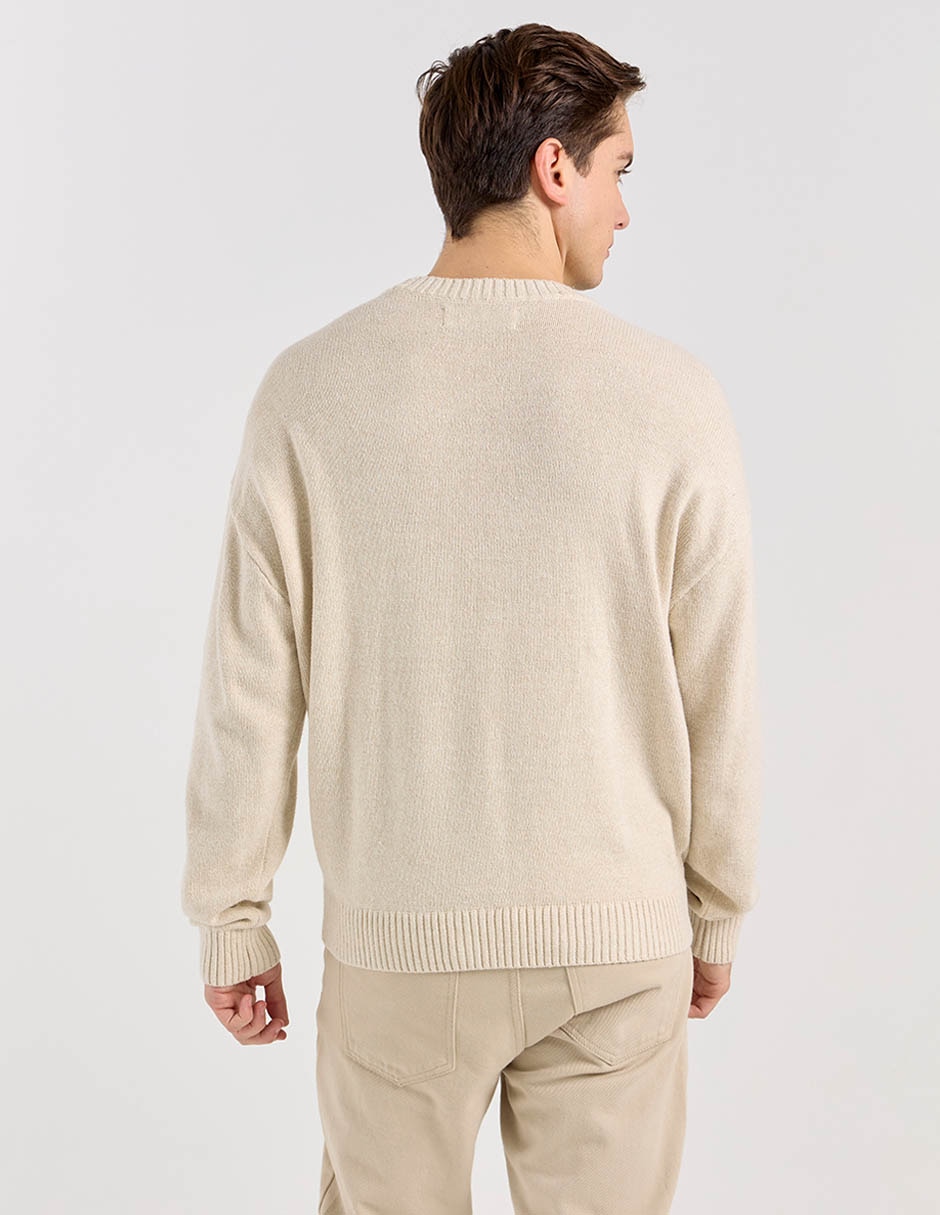 Suéter cuello redondo para hombre 4