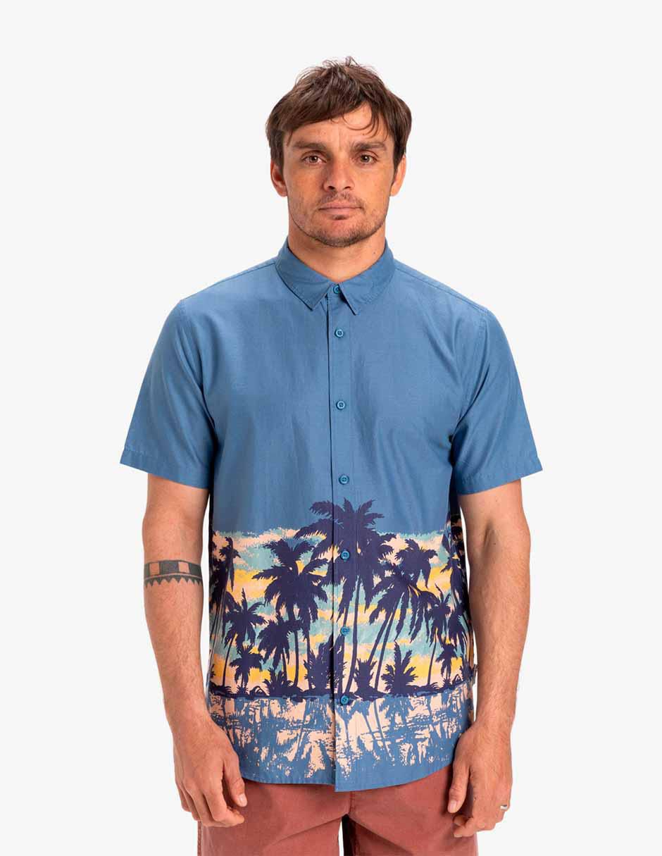 Camisa casual de algodón manga corta para hombre 5