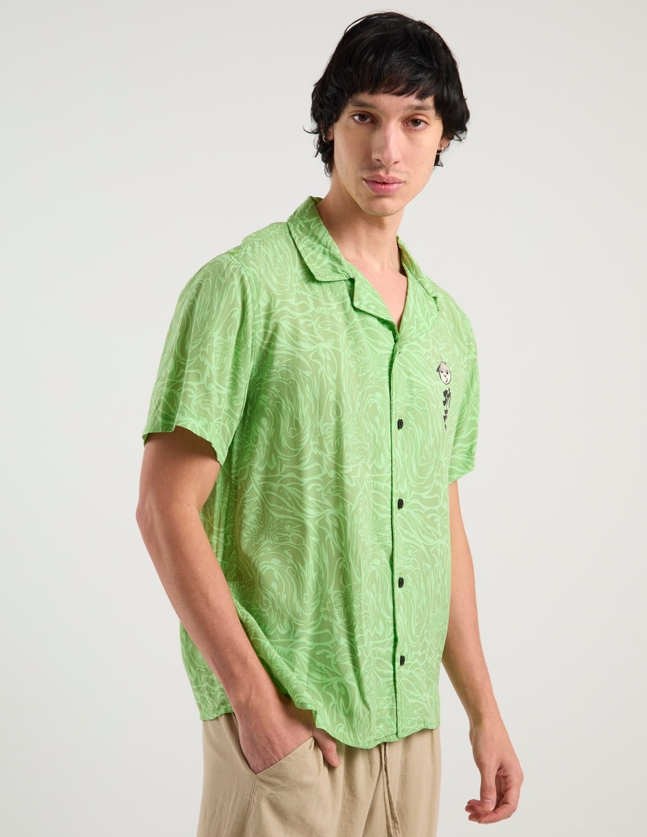 Camisa casual manga corta para hombre 1