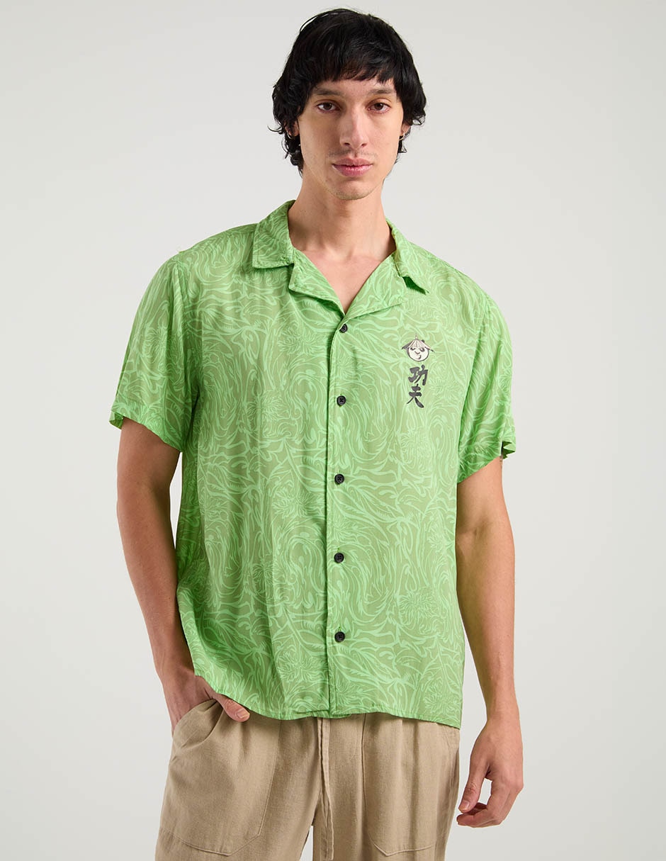 Camisa casual manga corta para hombre 7