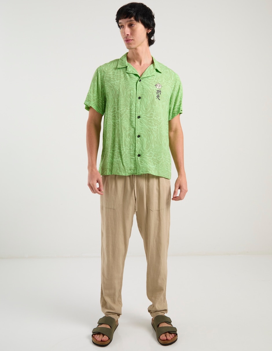 Camisa casual manga corta para hombre 8