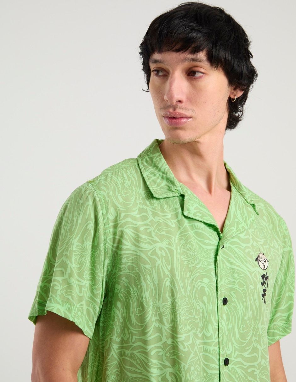 Camisa casual manga corta para hombre 9
