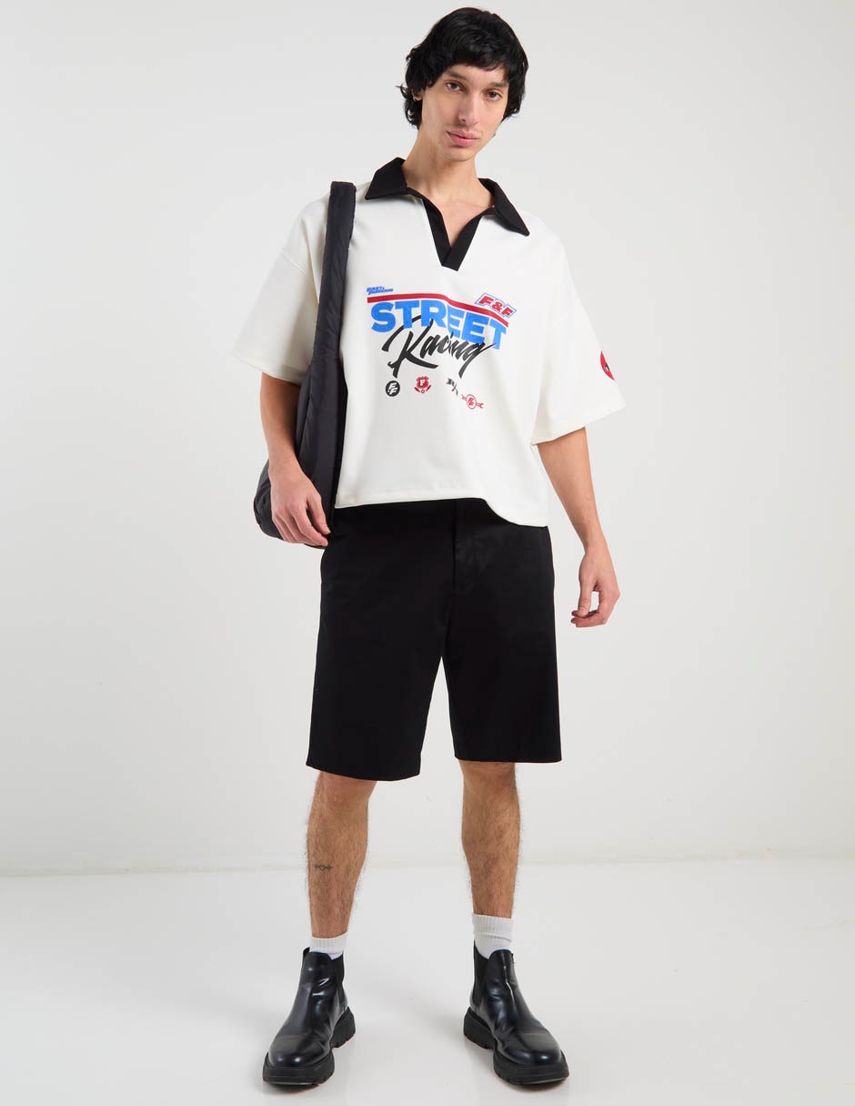 Playera Univrs cuello polo para hombre