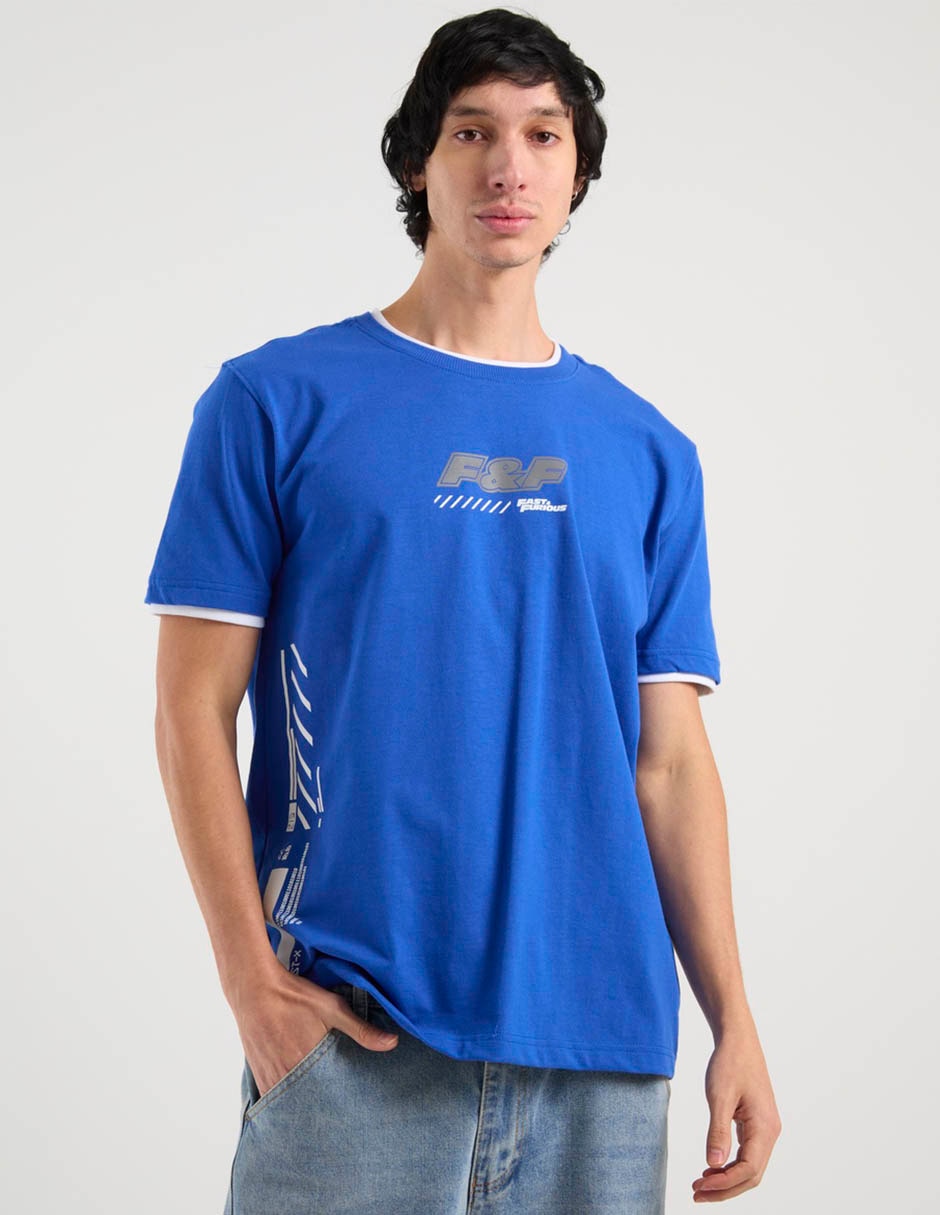 Playera Fast & Furious cuello redondo para hombre 1