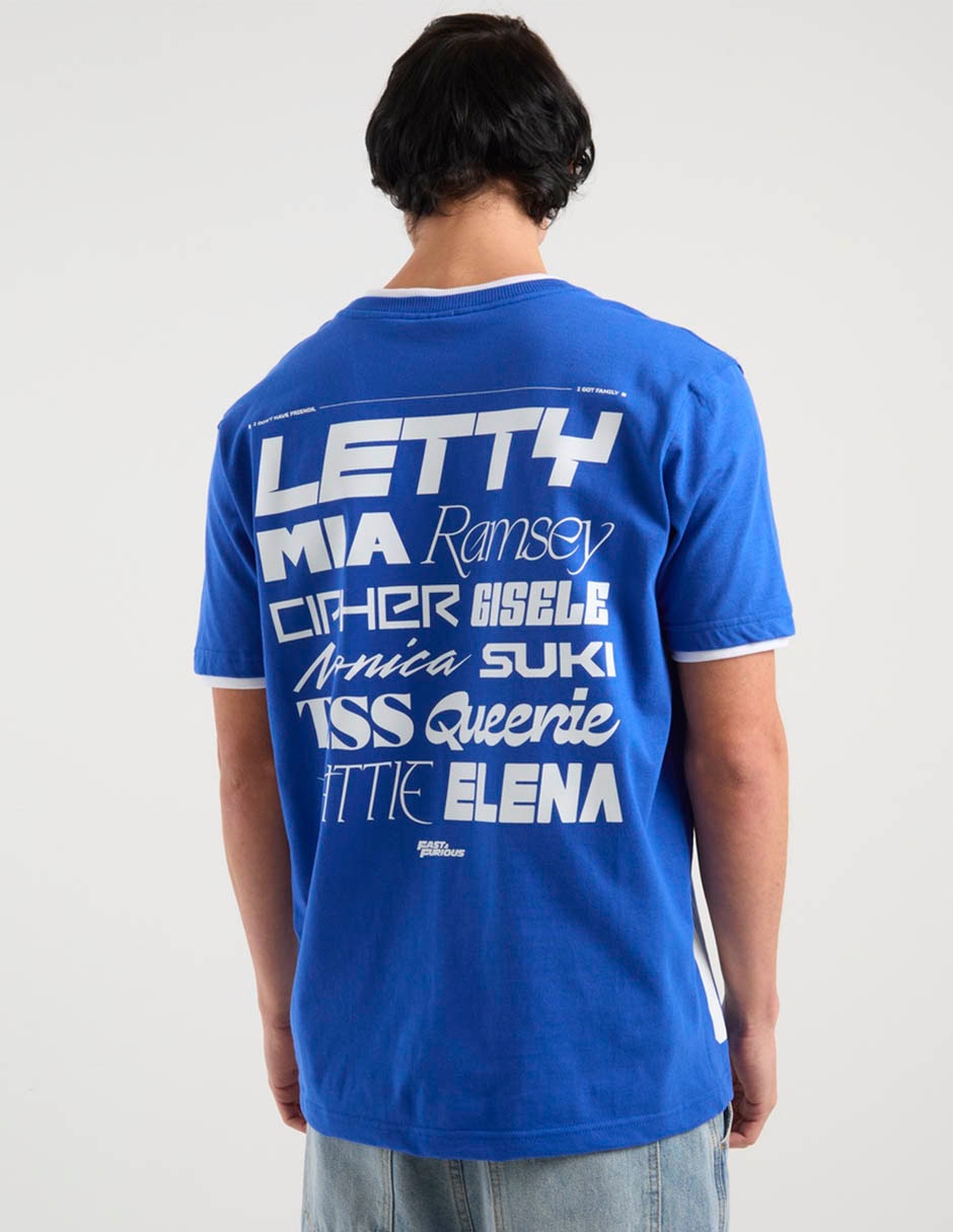 Playera Fast & Furious cuello redondo para hombre 11