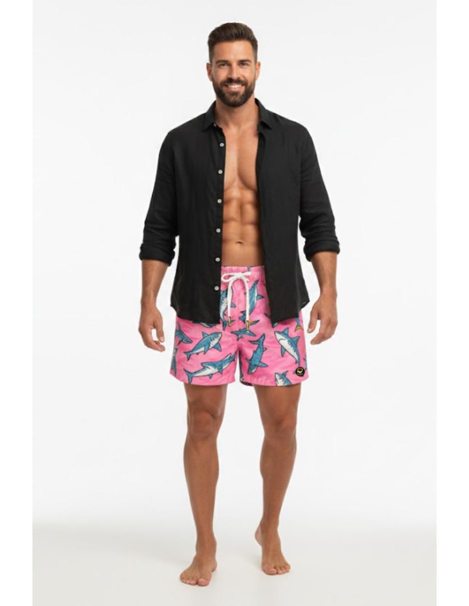 Traje de baño con bolsillos para hombre