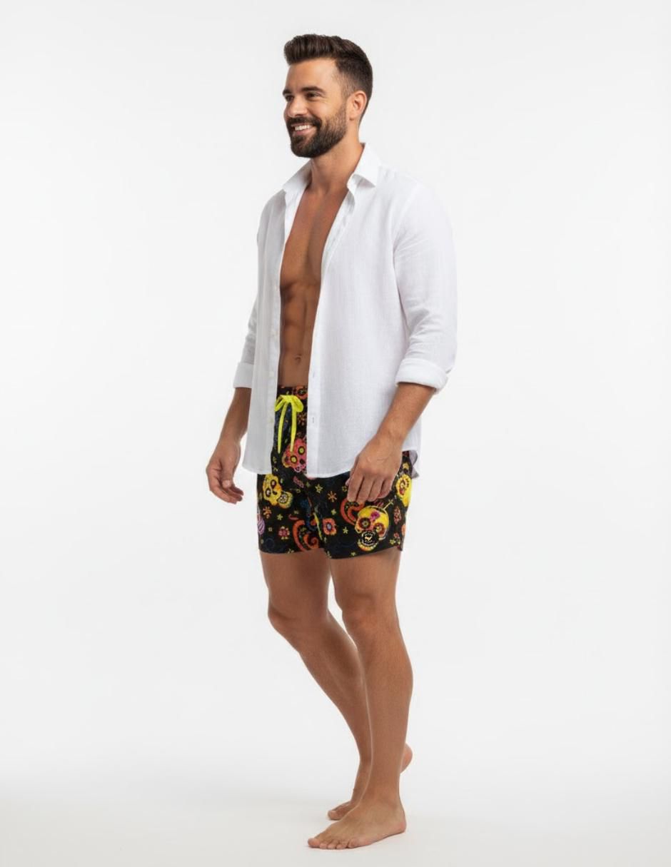 Traje de baño con bolsillos para hombre
