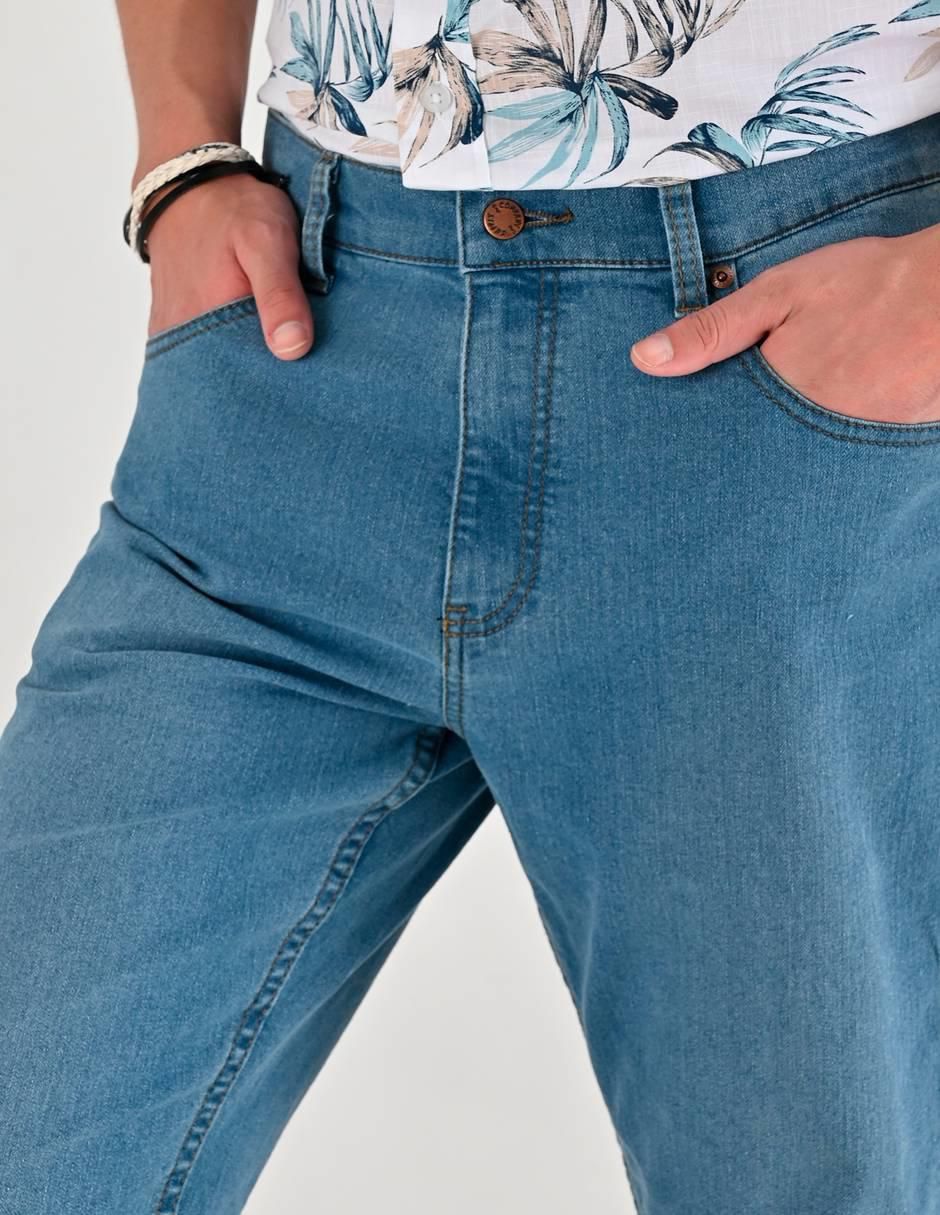 Jeans straight Supply lavado medio para hombre 9