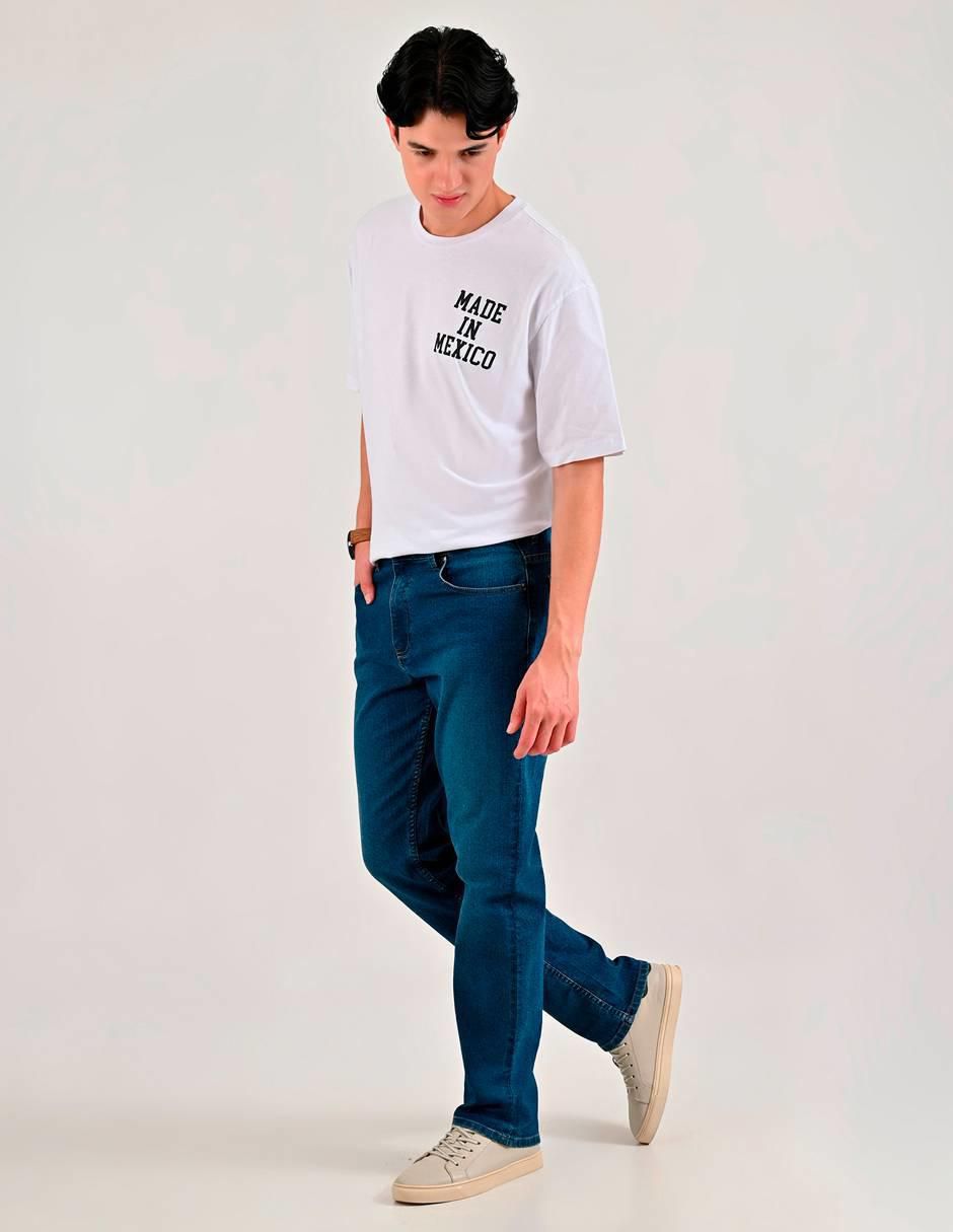 Jeans straight Supply lavado medio para hombre