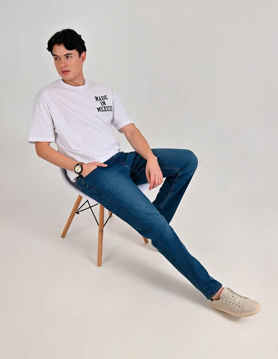 Jeans straight Supply lavado medio para hombre