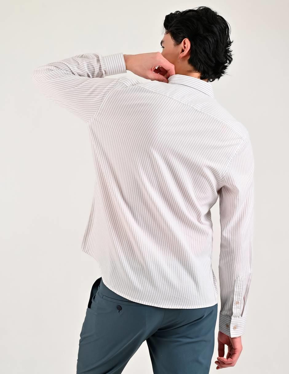 Camisa casual manga larga para hombre 5