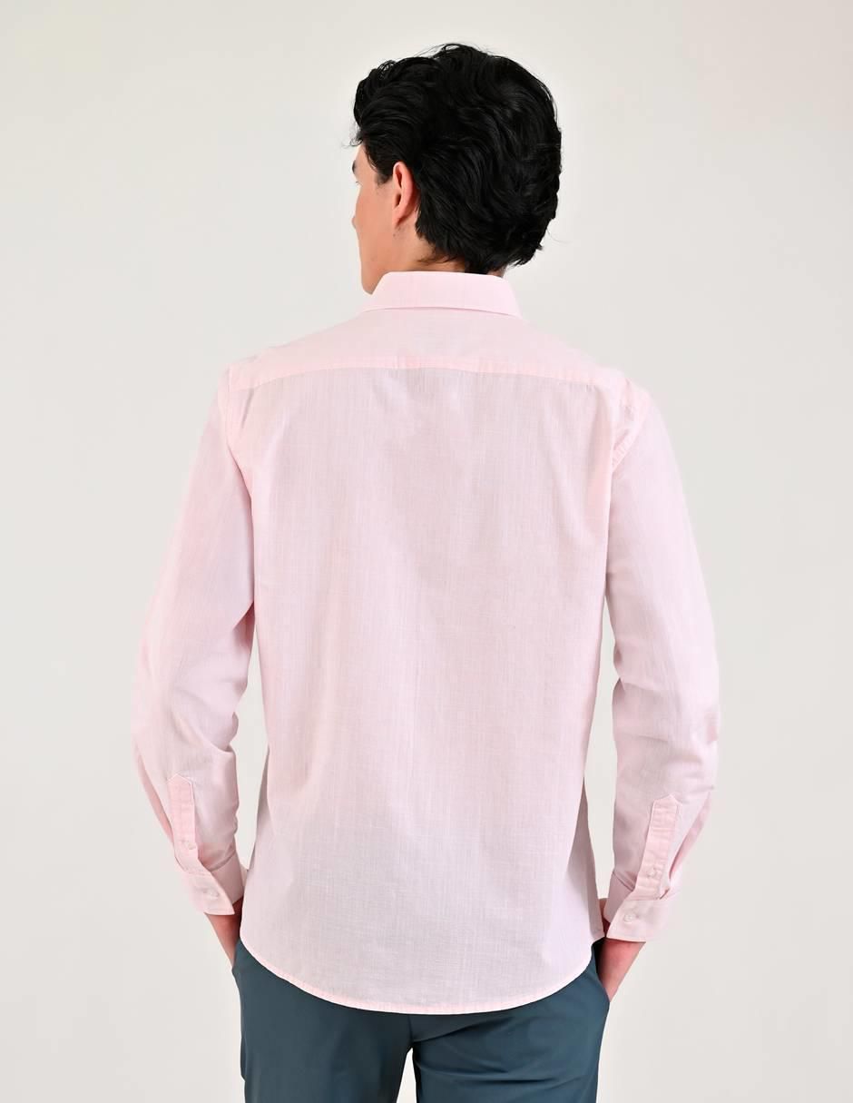 Camisa casual de algodón manga larga para hombre 5