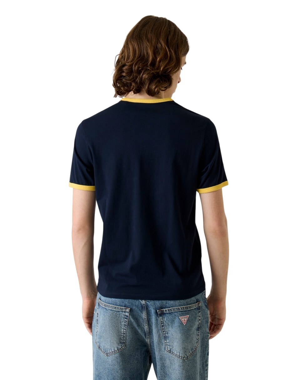 Playera guess jeans cuello redondo para hombre