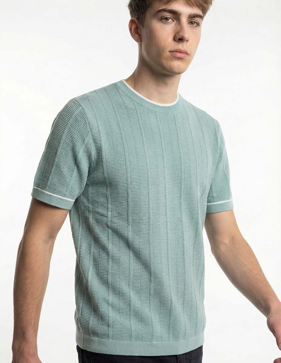 Playera cuello redondo para hombre 7
