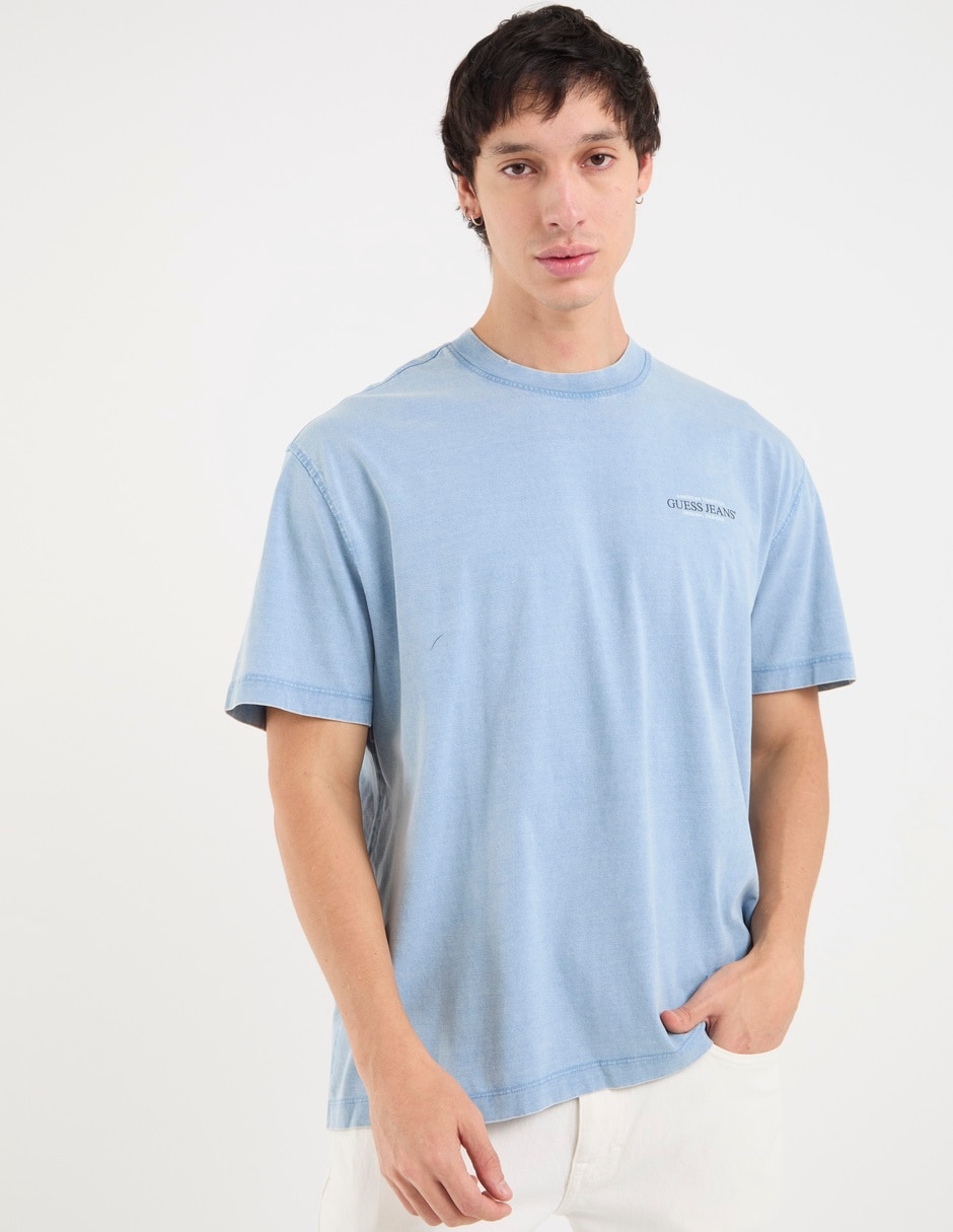 Playera guess jeans cuello redondo para hombre