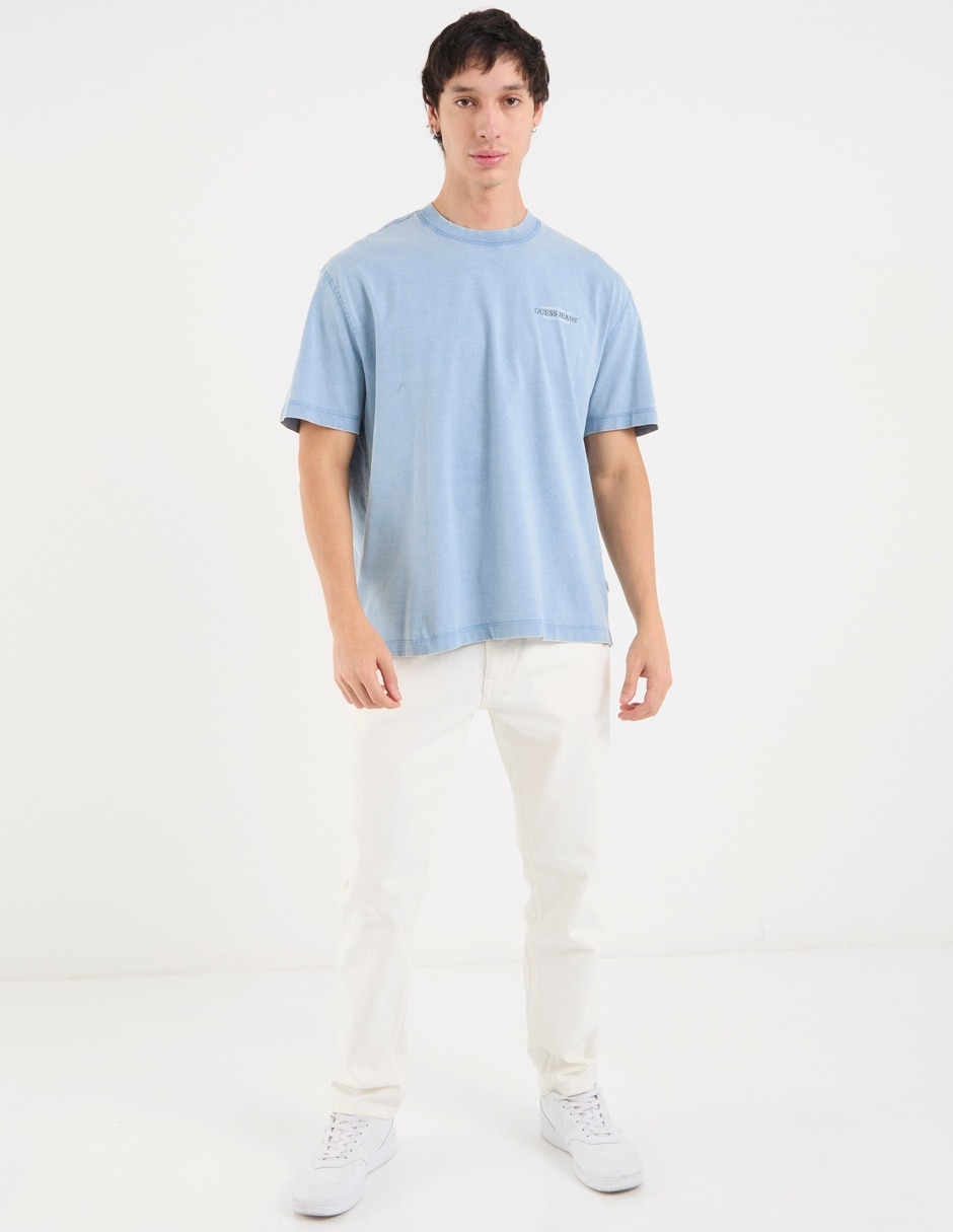 Playera guess jeans cuello redondo para hombre