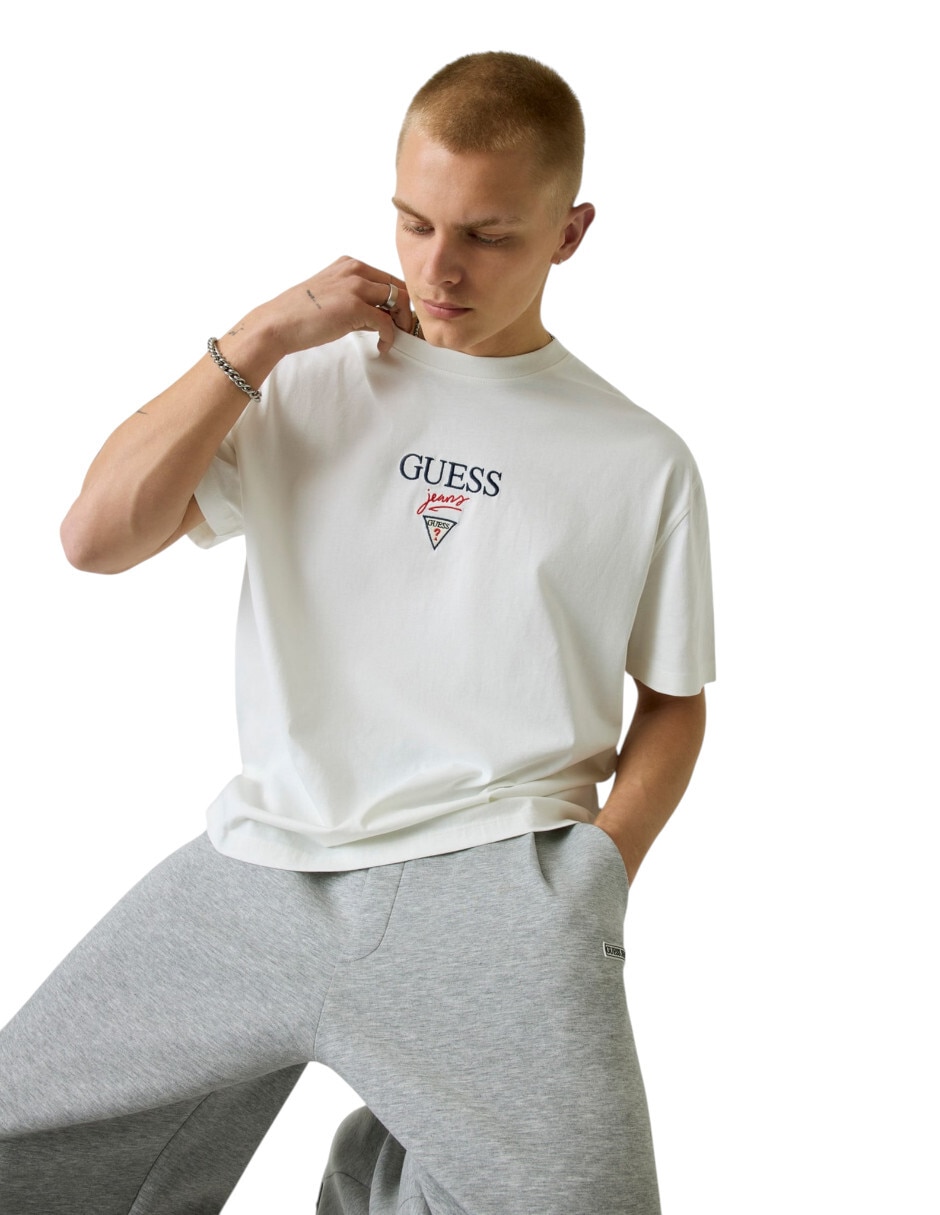 Playera Guess Jeans cuello redondo para hombre