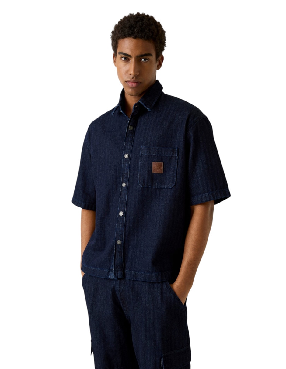 Camisa casual de algodón manga corta para hombre Camisa casual de algodón manga corta para hombre