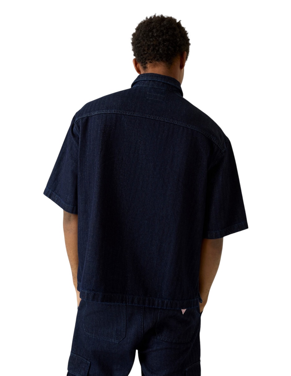 Camisa casual de algodón manga corta para hombre 3