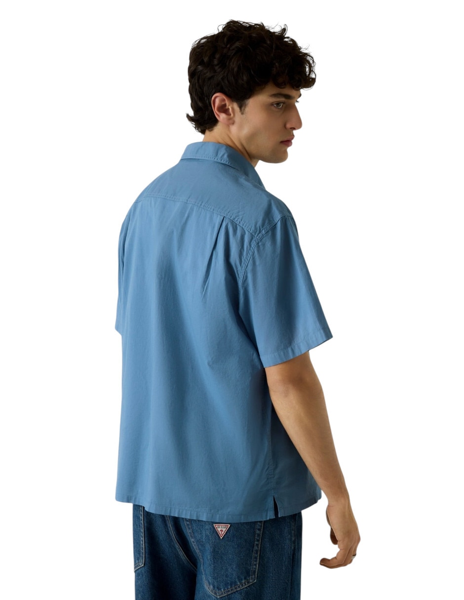 Camisa casual Guess Jeans de algodón manga corta para hombre
