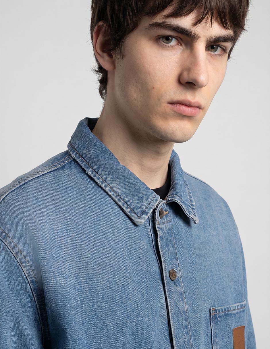 Sobrecamisa casual Guess Jeans de algodón manga larga para hombre