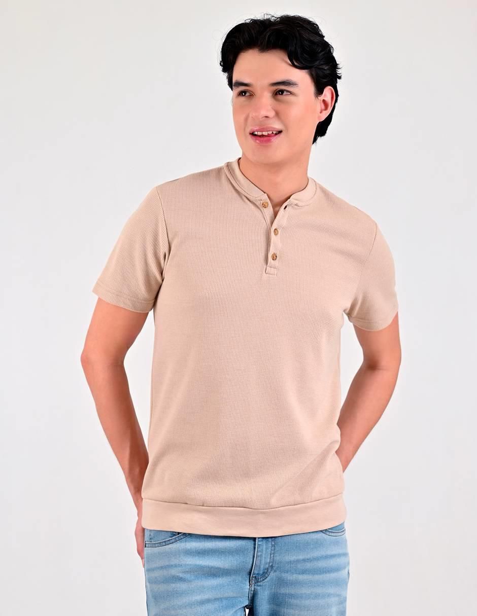 Playera Supply cuello henley para hombre