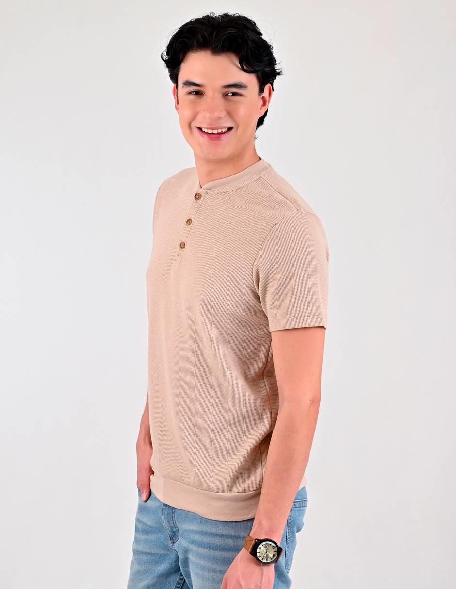 Playera Supply cuello henley para hombre