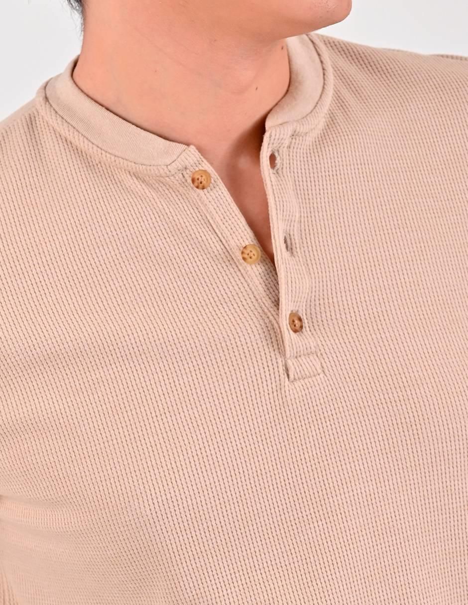 Playera Supply cuello henley para hombre