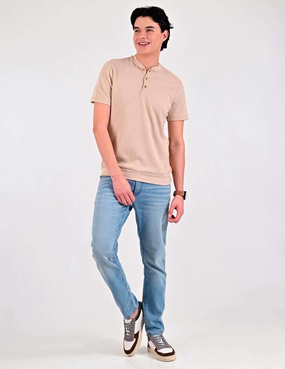 Playera Supply cuello henley para hombre