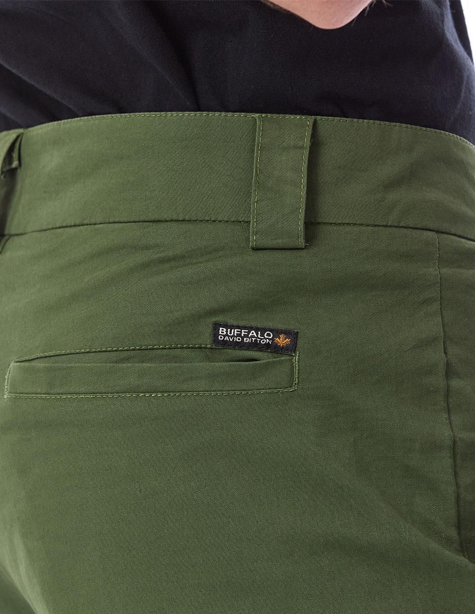 Pantalón regular de gabardina para hombre 8